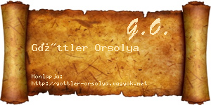 Göttler Orsolya névjegykártya